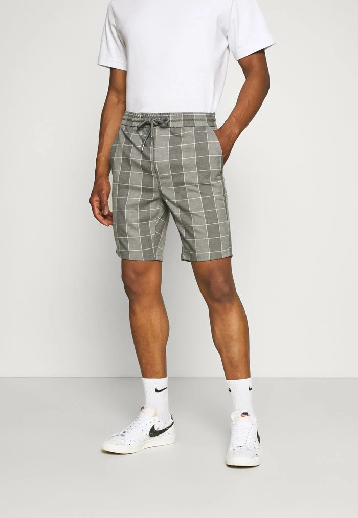 Only & Sons ONSLINUS CHECK - Shorts - Medium Grey Melange 3 Only & Sons ONSLINUS CHECK - Shorts - Medium Grey Melange