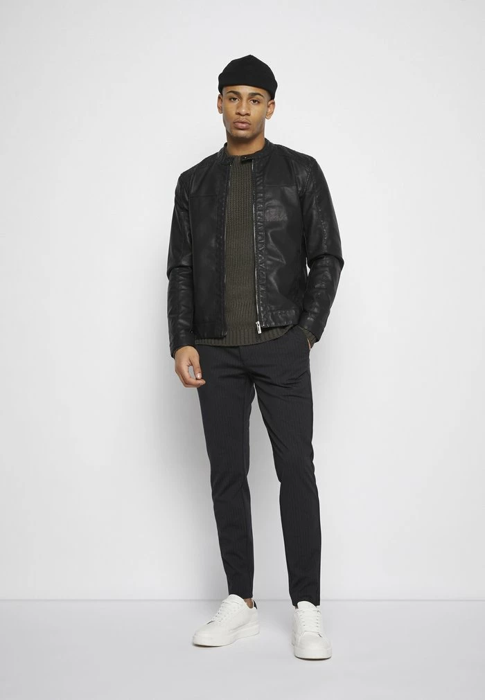 Only & Sons ONSMARK PANT STRIPE - Trousers - Black 7 Only & Sons ONSMARK PANT STRIPE - Trousers - Black - Image 5