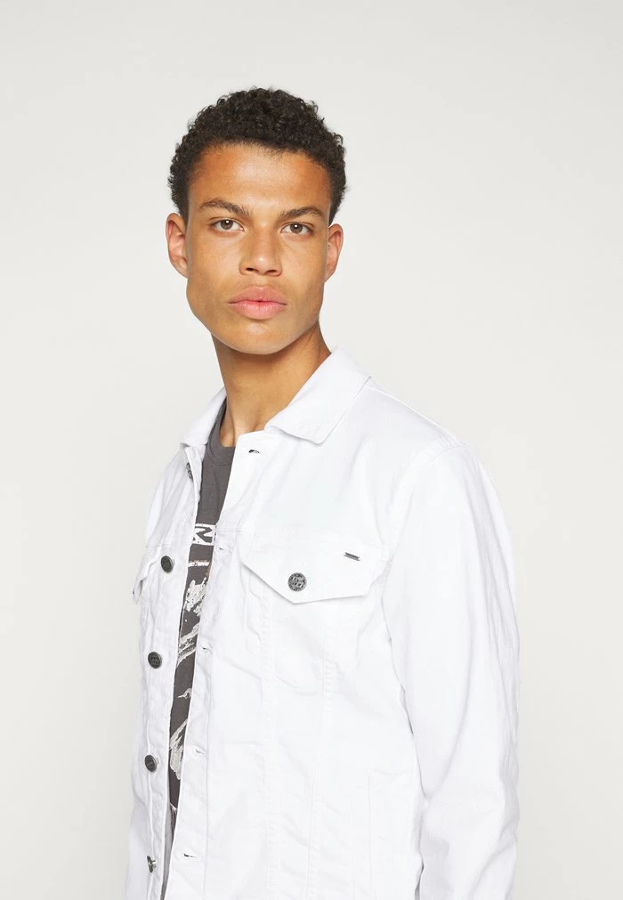 Only & Sons ONSCOIN COLOUR TRUCKER - Denim Jacket - Bright White 8 Only & Sons ONSCOIN COLOUR TRUCKER - Denim Jacket - Bright White - Image 6