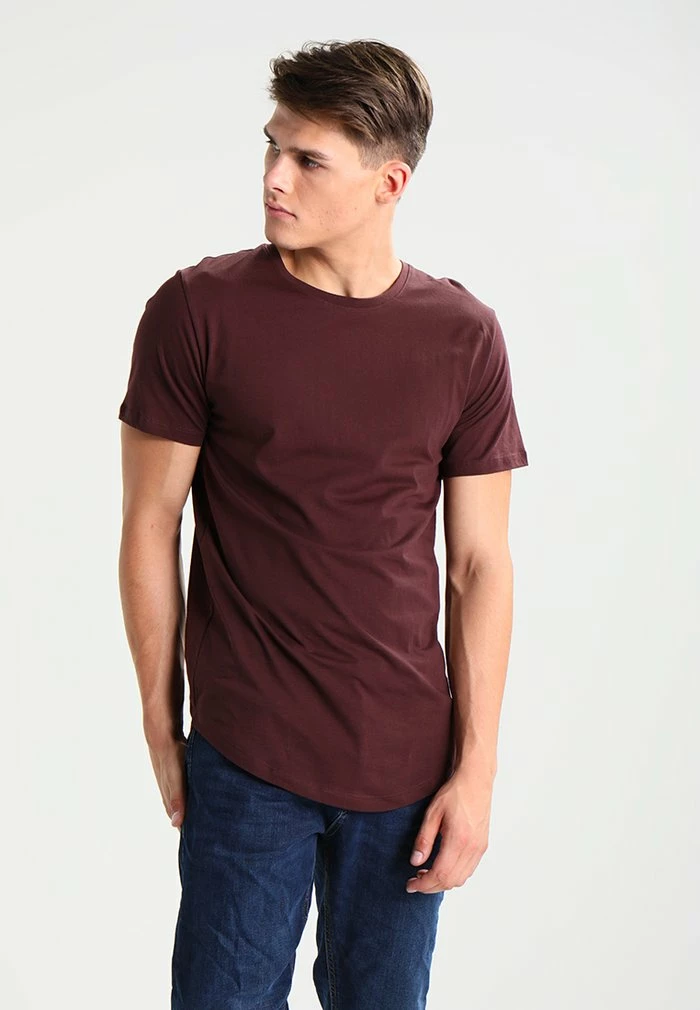 Only & Sons ONSMATT LIFE LONGY - Basic T-shirt - Fudge 3 Only & Sons ONSMATT LIFE LONGY - Basic T-shirt - Fudge