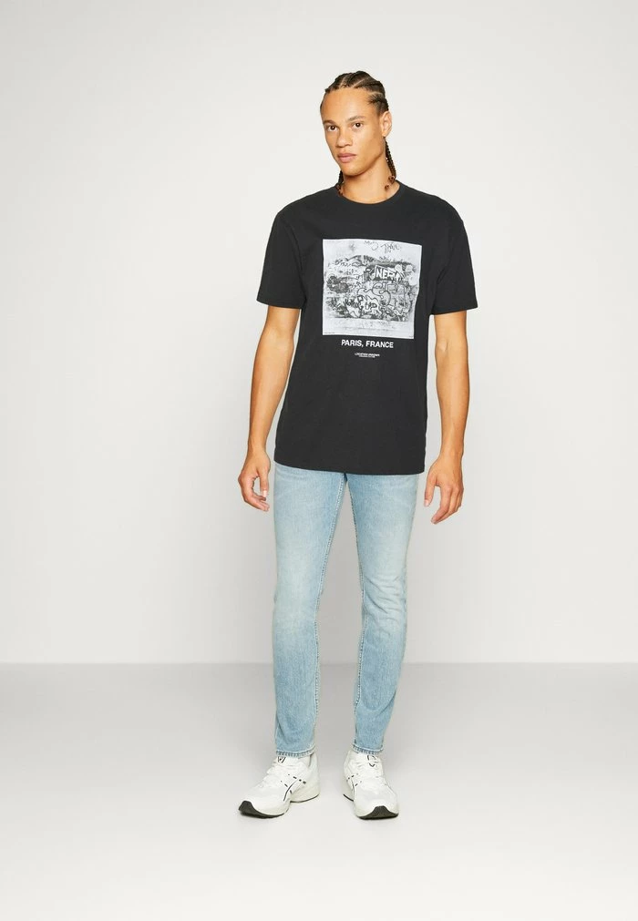 Only & Sons ONSSEB TEE - Print T-shirt - Black 4 Only & Sons ONSSEB TEE - Print T-shirt - Black - Image 2