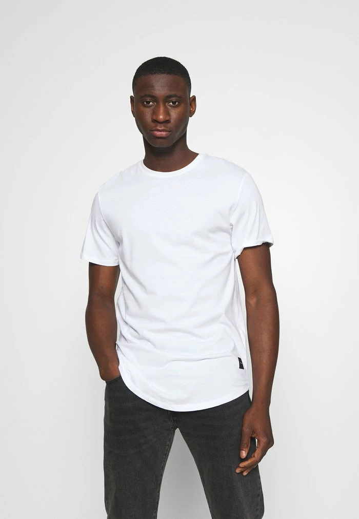 Only & Sons ONSMATT LONGY TEE 3 PACK - Basic T-shirt - Light Grey Melange/white Gray/black 6 Only & Sons ONSMATT LONGY TEE 3 PACK - Basic T-shirt - Light Grey Melange/white Gray/black - Image 4
