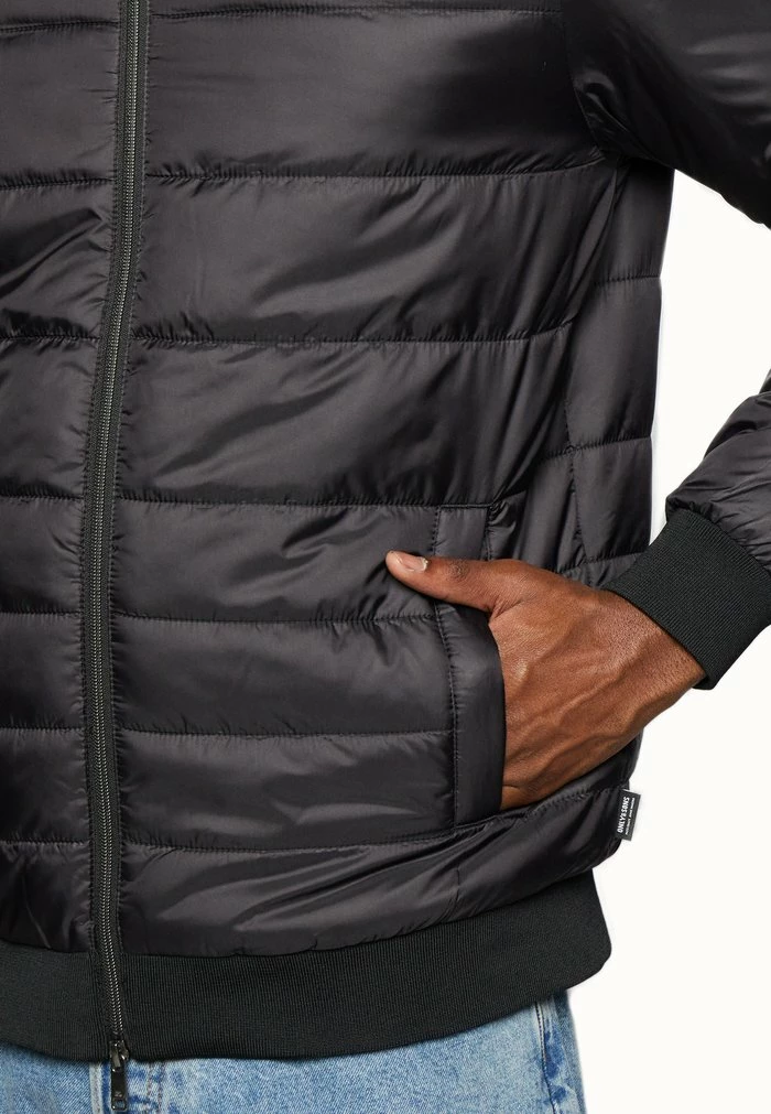 Only & Sons ONSKOBE QUILTED HOOD - Light Jacket - Black 8 Only & Sons ONSKOBE QUILTED HOOD - Light Jacket - Black - Image 6