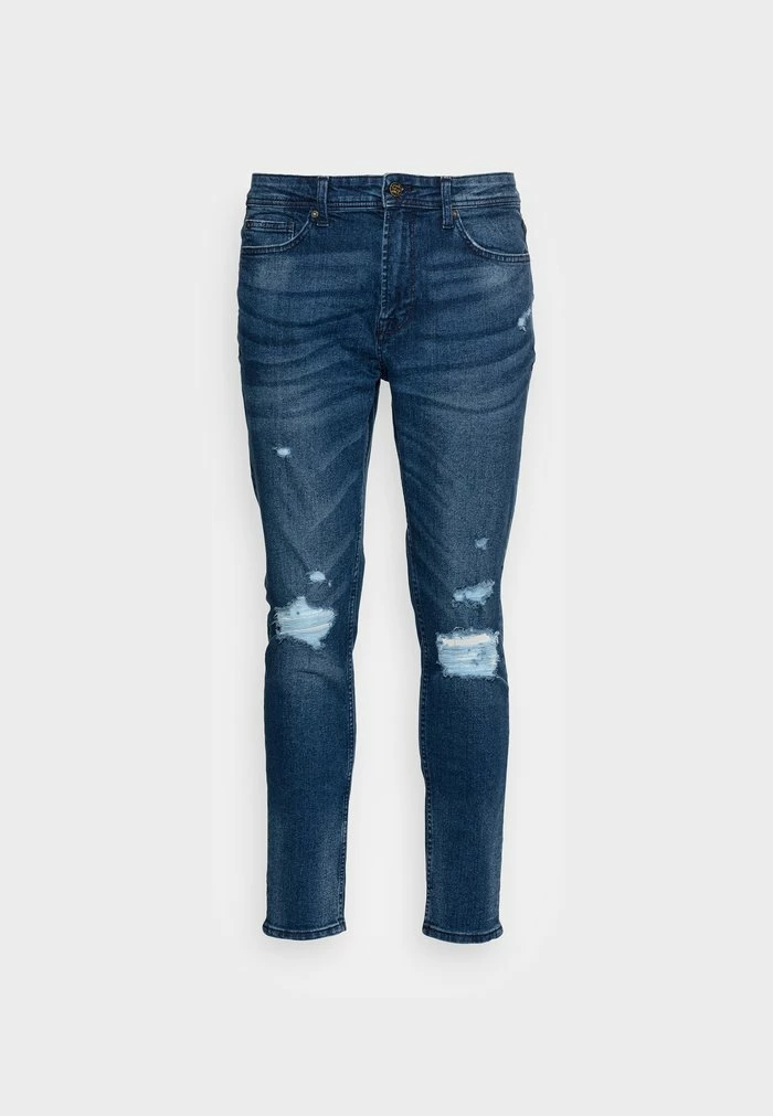 Only & Sons ONSDRAPER TAP DAMAGE - Jeans Tapered Fit - Blue Denim 6 Only & Sons ONSDRAPER TAP DAMAGE - Jeans Tapered Fit - Blue Denim - Image 4