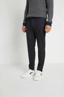 Only & Sons ONSMARK PANT CHECK - Trousers - Dark Navy