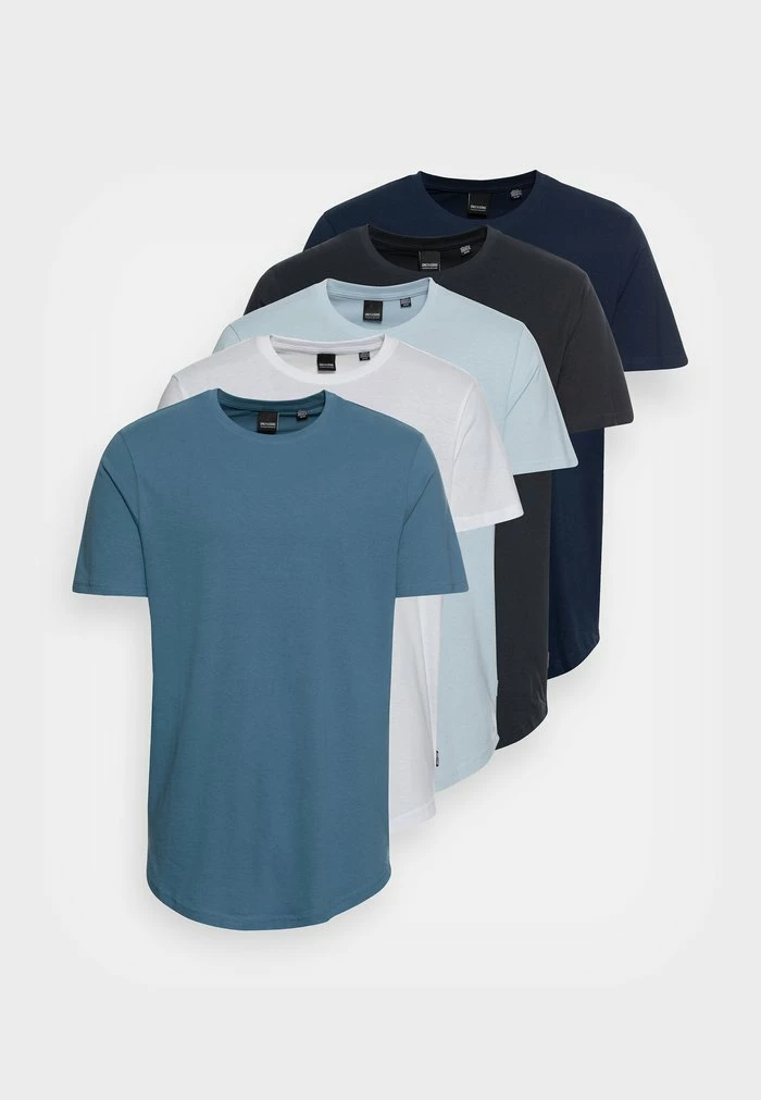 Only & Sons ONSMATT LONGY TEE 5 PACK - Basic T-shirt - White 3 Only & Sons ONSMATT LONGY TEE 5 PACK - Basic T-shirt - White