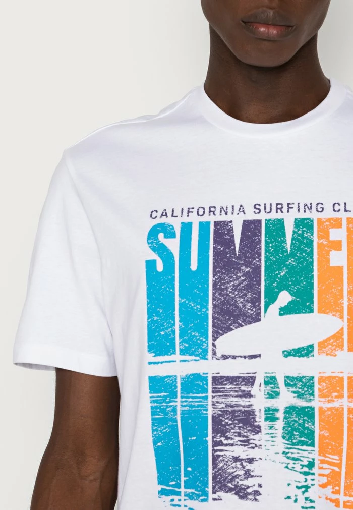 Only & Sons ONSGUNTHER SURF TEE - Print T-shirt - White 7 Only & Sons ONSGUNTHER SURF TEE - Print T-shirt - White - Image 5