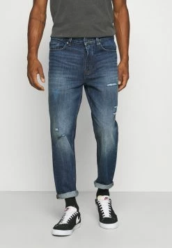 Only & Sons ONSAVI BEAM LIFE CROP BLUE - Relaxed Fit Jeans - Blue Denim