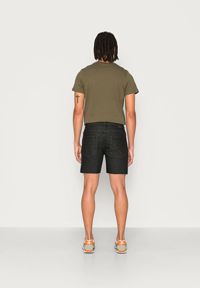 Only & Sons ONSAVI - Denim Shorts - Black Denim 5 Only & Sons ONSAVI - Denim Shorts - Black Denim - Image 3