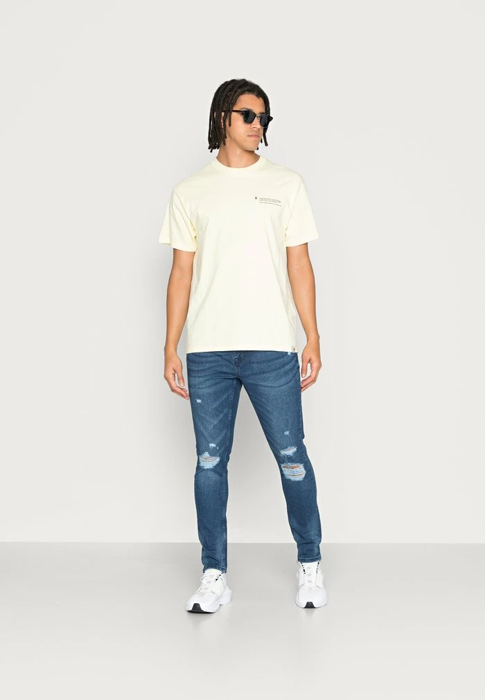 Only & Sons ONSDRAPER TAP DAMAGE - Jeans Tapered Fit - Blue Denim 4 Only & Sons ONSDRAPER TAP DAMAGE - Jeans Tapered Fit - Blue Denim - Image 2