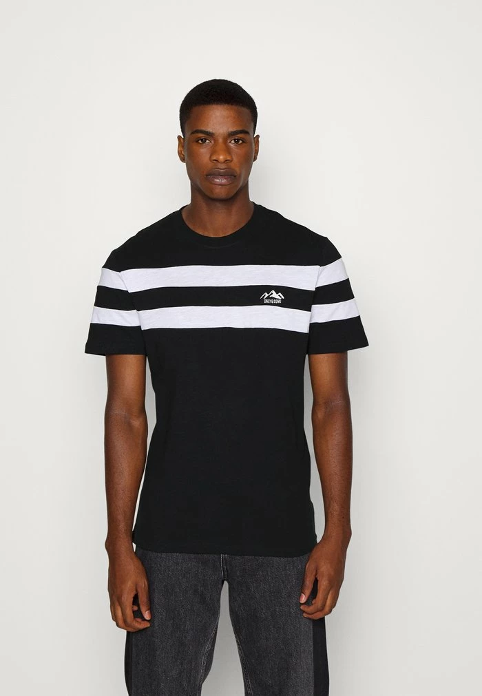 Only & Sons ONSSILAS REGULAR LOGO TEE - Print T-shirt - Black 3 Only & Sons ONSSILAS REGULAR LOGO TEE - Print T-shirt - Black