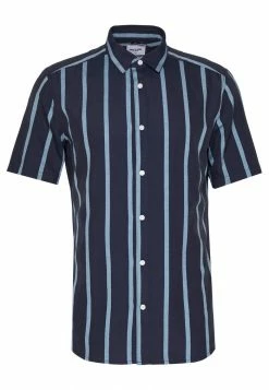Only & Sons ONSTRAVIS LIFE STRIPED - Shirt - Dark Navy 12 Only & Sons ONSTRAVIS LIFE STRIPED - Shirt - Dark Navy -Only & Sons shop 290f9ce538c14b82bbf45807a4ed75f2