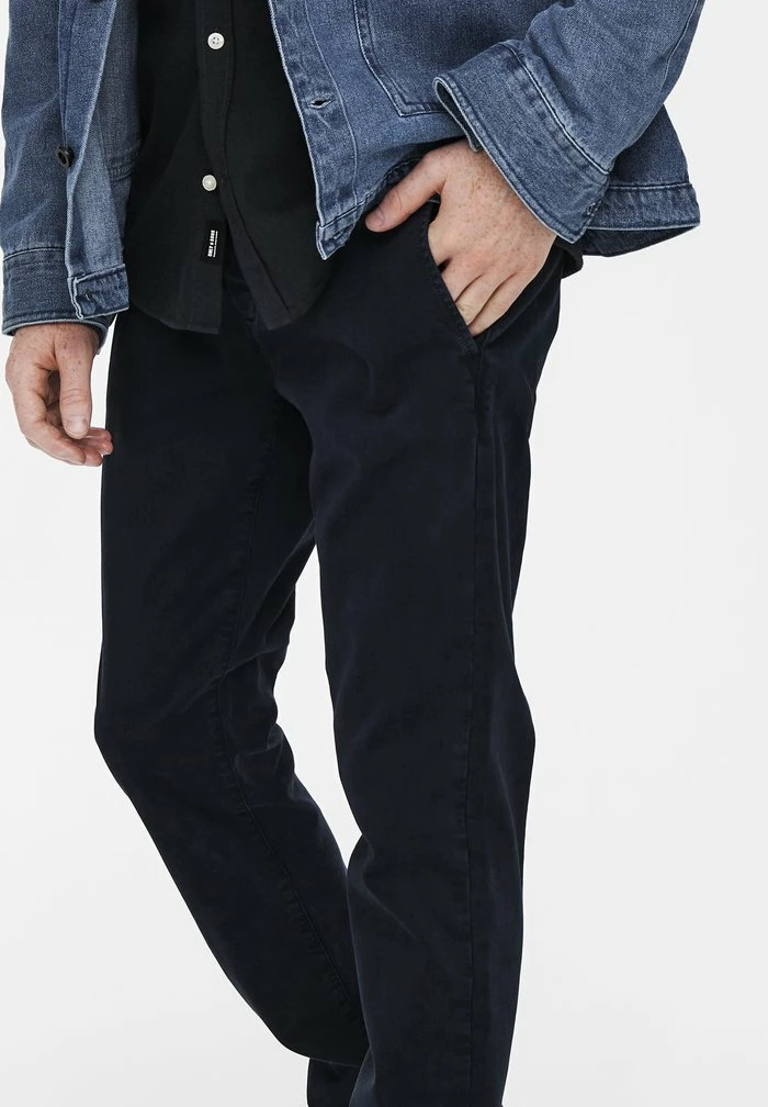 Only & Sons ONSPETE LIFE SLIM - Chinos - Dark Navy 5 Only & Sons ONSPETE LIFE SLIM - Chinos - Dark Navy - Image 3