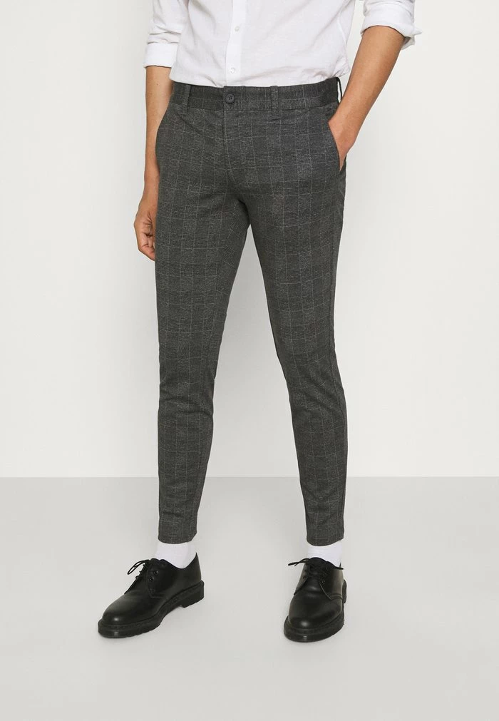 Only & Sons ONSMARK CHECK PANTS - Trousers - Black 3 Only & Sons ONSMARK CHECK PANTS - Trousers - Black