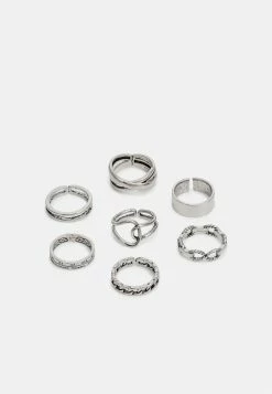 Only & Sons ONSCARTER RING 7 PACK - Ring - Silver-coloured