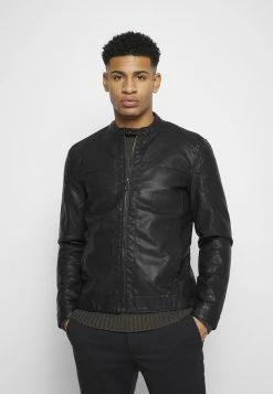 Only & Sons ONSMIKE RACER JACKET - Faux Leather Jacket - Black 11 Only & Sons ONSMIKE RACER JACKET - Faux Leather Jacket - Black -Only & Sons shop 36d4b0eb295046b3895f217bf64a815b