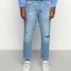Only & Sons ONSAVI BEAM DAMAGE - Relaxed Fit Jeans - Blue Denim -Only & Sons shop 3a7e6bd2c1fd4220a358fc2b19277dd0