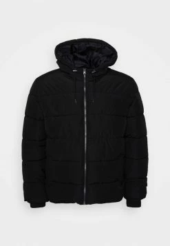 Only & Sons ONSMELVIN LIFE QUILT HOOD JACKET - Winter Jacket - Black