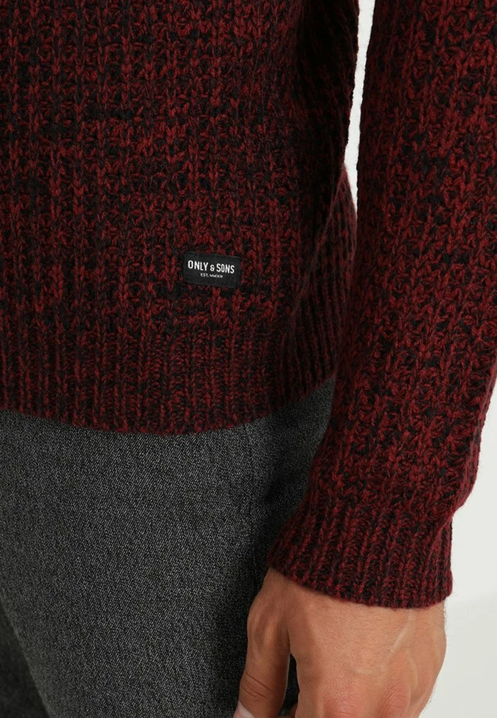 Only & Sons ONSLAZLO STRIPED CREW NECK - Jumper - Cabernet 8 Only & Sons ONSLAZLO STRIPED CREW NECK - Jumper - Cabernet - Image 6