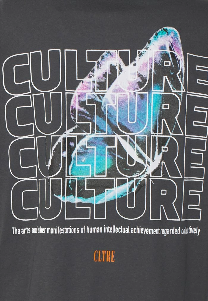 Only & Sons ONSTROY TEE UNISEX - Print T-shirt - Grey Pinstripe 5 Only & Sons ONSTROY TEE UNISEX - Print T-shirt - Grey Pinstripe - Image 3