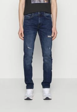 Only & Sons ONSLOOM DAMAGE - Slim Fit Jeans - Blue Denim