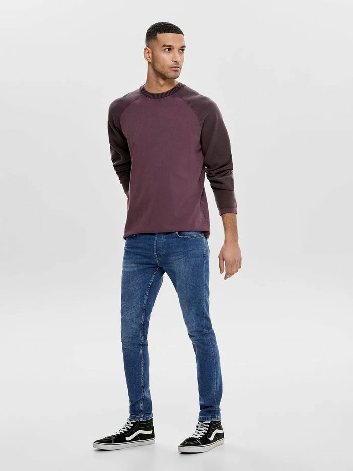 Only & Sons Slim Fit Jeans - Blue Denim 4 Only & Sons Slim Fit Jeans - Blue Denim - Image 2