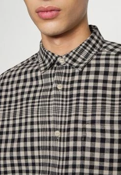 Only & Sons ONSTASH CHECK - Shirt - Silver Lining -Only & Sons shop 44ac6a2d52b8472284cc118351d41895