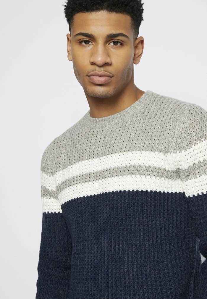 Only & Sons ONSLAZLO STRIPED CREW NECK - Jumper - Blue Nights 8 Only & Sons ONSLAZLO STRIPED CREW NECK - Jumper - Blue Nights - Image 6