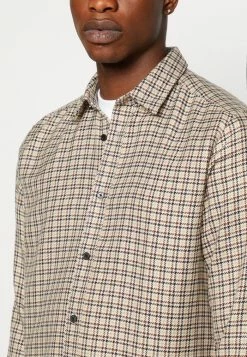 Only & Sons ONSTEVIN LS CHECK REG - Shirt - Silver Lining -Only & Sons shop 46b6439550824b77a84ddc7fc674567a