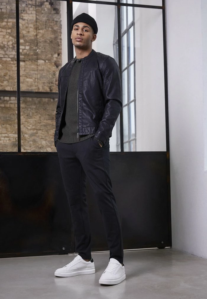 Only & Sons ONSMIKE RACER JACKET - Faux Leather Jacket - Black 3 Only & Sons ONSMIKE RACER JACKET - Faux Leather Jacket - Black