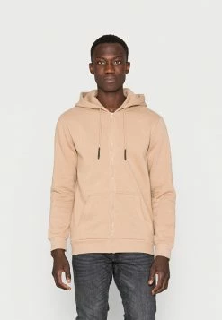 Only & Sons ONSCERES LIFE ZIP HOODIE - Zip-up Sweatshirt - Chinchilla