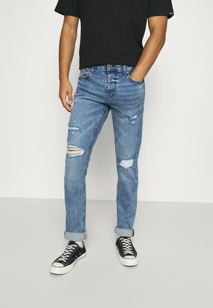 Only & Sons ONSLOOM LIFE - Slim Fit Jeans - Blue Denim 6 Only & Sons ONSLOOM LIFE - Slim Fit Jeans - Blue Denim - Image 4