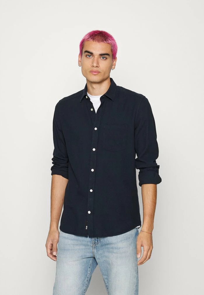 Only & Sons ONSLUCA LIFE SOLID - Shirt - Dark Navy 3 Only & Sons ONSLUCA LIFE SOLID - Shirt - Dark Navy