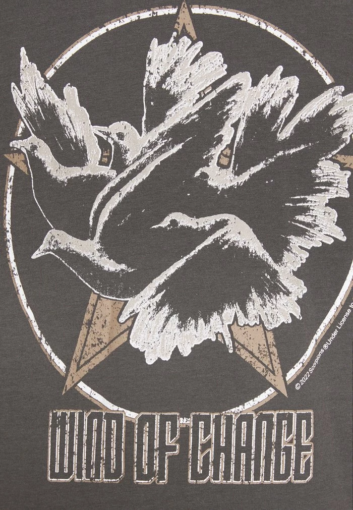 Only & Sons ONSSCORPIONS TEE - Print T-shirt - Grey 10 Only & Sons ONSSCORPIONS TEE - Print T-shirt - Grey - Image 8