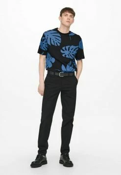Only & Sons Print T-shirt - Dark Navy -Only & Sons shop 58831c2fc2554be892c426a69253fd5c