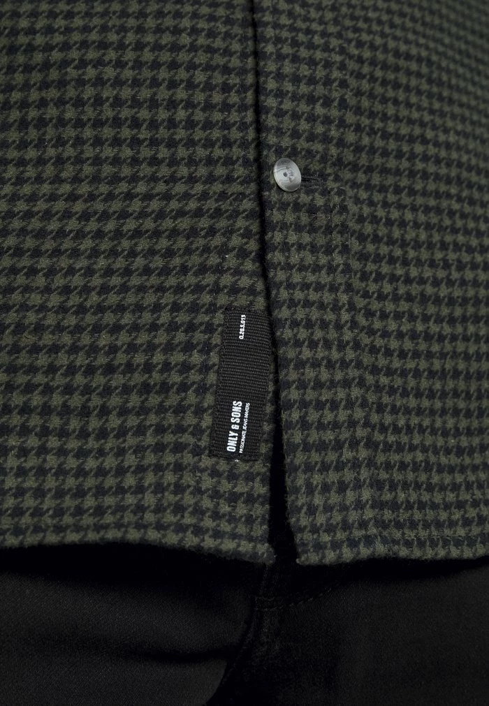 Only & Sons ONSLARS LIFE HOUND TOOTH - Shirt - Peat 8 Only & Sons ONSLARS LIFE HOUND TOOTH - Shirt - Peat - Image 6