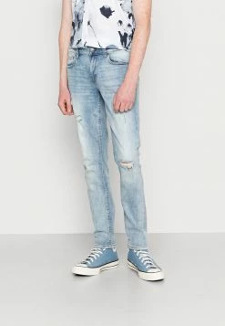 Only & Sons ONSLOOM LIFE SLIM DAMAGEMA - Slim Fit Jeans - Blue Denim
