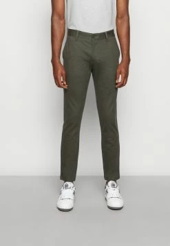 Only & Sons ONSMARK TAP HERRINGBONE - Chinos - Olive Night