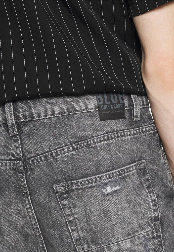 Only & Sons ONSCONE LIFE CROP - Relaxed Fit Jeans - Grey Denim 7 Only & Sons ONSCONE LIFE CROP - Relaxed Fit Jeans - Grey Denim - Image 5