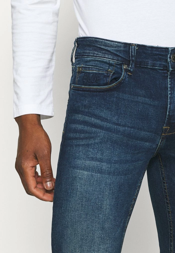 Only & Sons ONSWARP LIFE - Slim Fit Jeans - Blue Denim 7 Only & Sons ONSWARP LIFE - Slim Fit Jeans - Blue Denim - Image 5