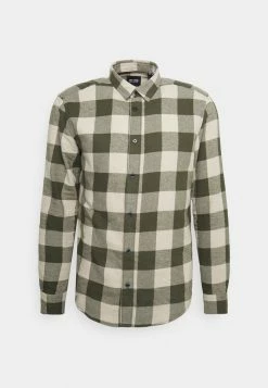 Only & Sons ONSGUDMUND LIFE CHECKED SHIRT - Shirt - Forest Night -Only & Sons shop 6387ac2f68814df382e907b19b94e730