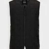 Only & Sons ONSANKER QUILTED - Waistcoat - Black -Only & Sons shop 6392d9cc4d064c2bbd55b668fde37089