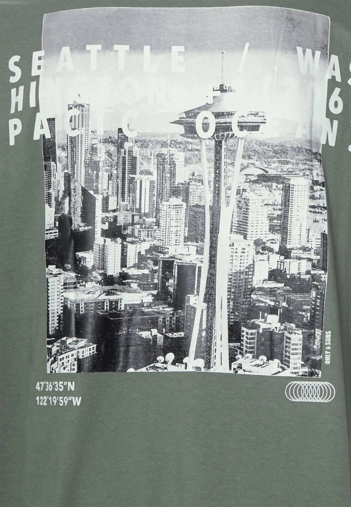 Only & Sons ONSGUS PHOTOPRINT TEE - Print T-shirt - Castor Gray 5 Only & Sons ONSGUS PHOTOPRINT TEE - Print T-shirt - Castor Gray - Image 3