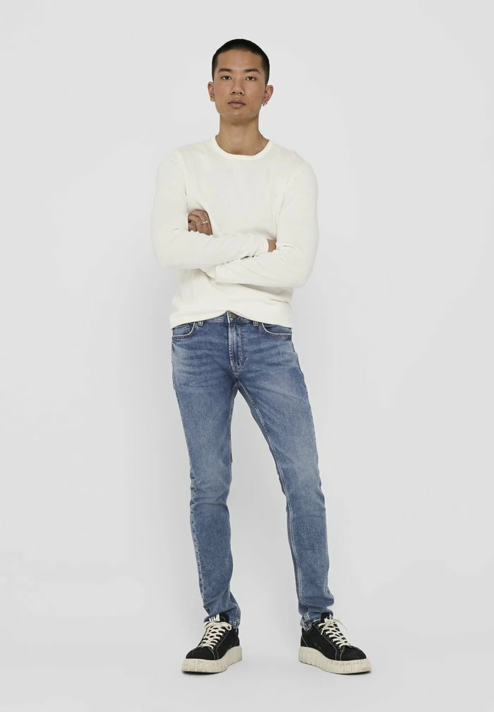 Only & Sons Slim Fit Jeans - Blue Denim 4 Only & Sons Slim Fit Jeans - Blue Denim - Image 2