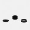 Only & Sons ONSCHARLES 3 PACK - Ring - Black -Only & Sons shop 6cb9775ad499442f97296efc90ad15b4