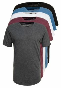 Only & Sons ONSMATT LONGY TEE 5 PACK - Basic T-shirt - White/dark/blue/ Melange/cab -Only & Sons shop 767aa18b2e5445368d1298579313252f