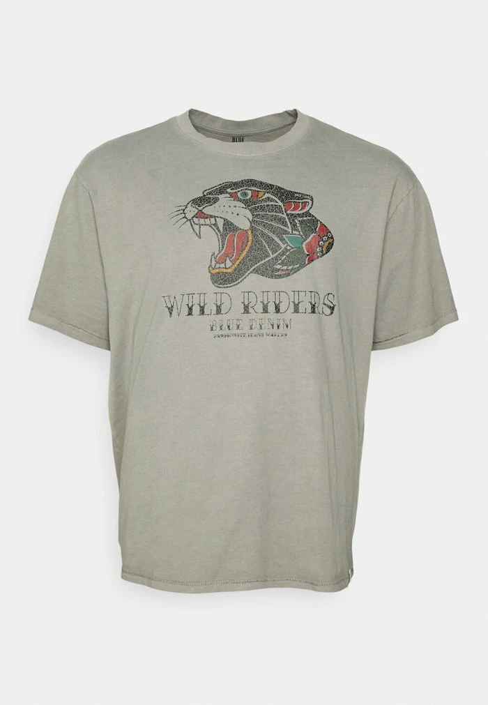 Only & Sons ONSFRED SCHOOL - Print T-shirt - Silver 6 Only & Sons ONSFRED SCHOOL - Print T-shirt - Silver - Image 4
