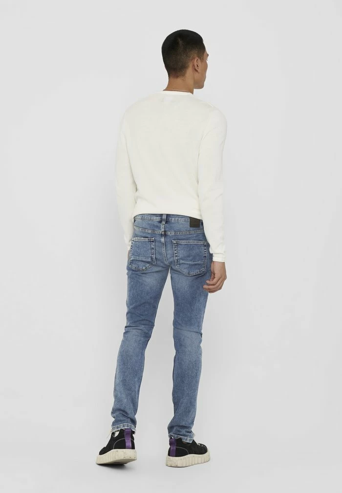 Only & Sons Slim Fit Jeans - Blue Denim 5 Only & Sons Slim Fit Jeans - Blue Denim - Image 3