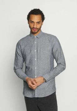 Only & Sons ONSCAIDEN STRIPE - Shirt - Mottled Grey