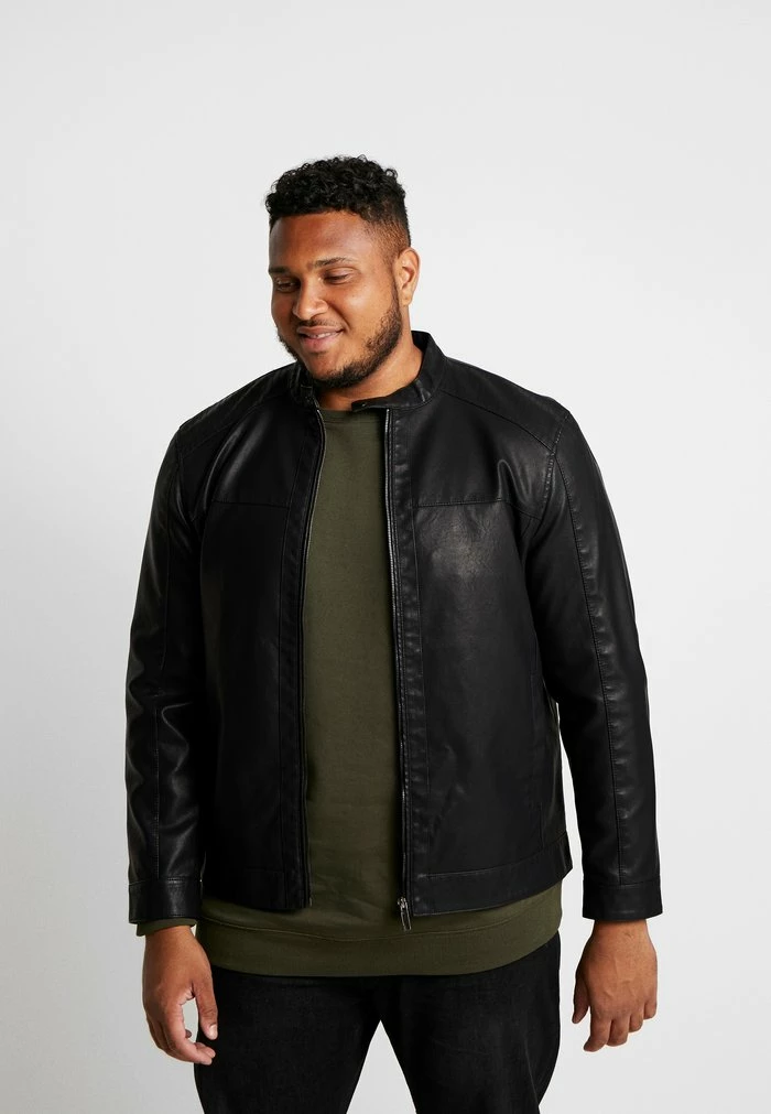 Only & Sons ONSMIKE RACER JACKET - Faux Leather Jacket - Black 3 Only & Sons ONSMIKE RACER JACKET - Faux Leather Jacket - Black